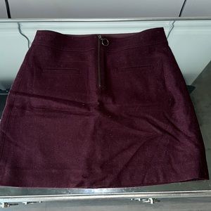 Madewell Maroon Skirt Size 0